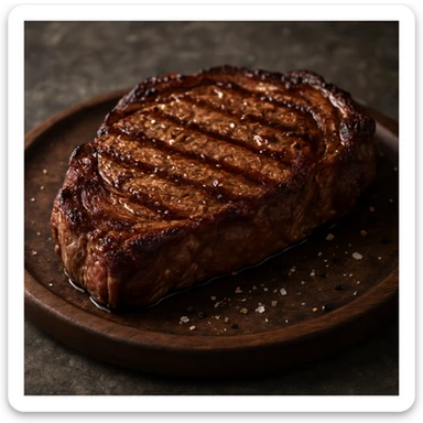 A steak sticker