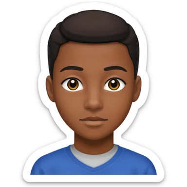 American black highschool student sticker