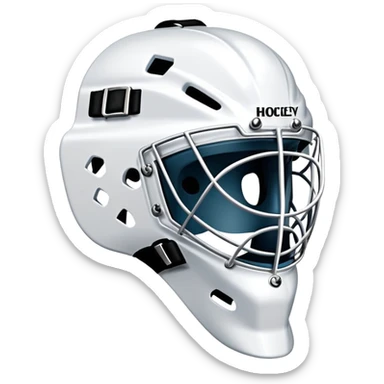 Hockey goalie mask sticker