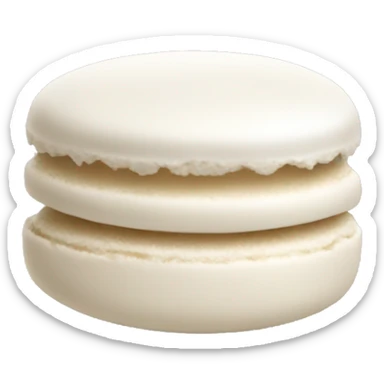 White macaroon sticker