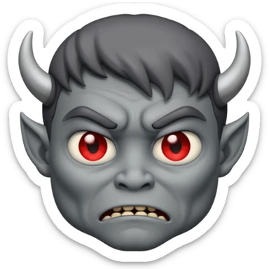very sad demon memoji sticker