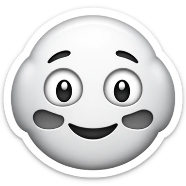 🙂 En noir et blanc sticker