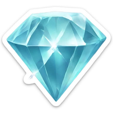 cracked diamond in half sticker