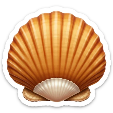 seashell brown color sticker