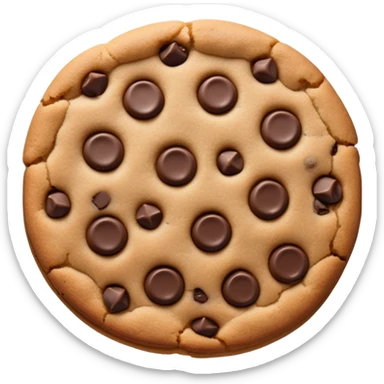 Chocolate chip cookie sticker