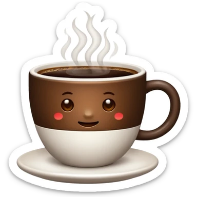 Coffee sticker