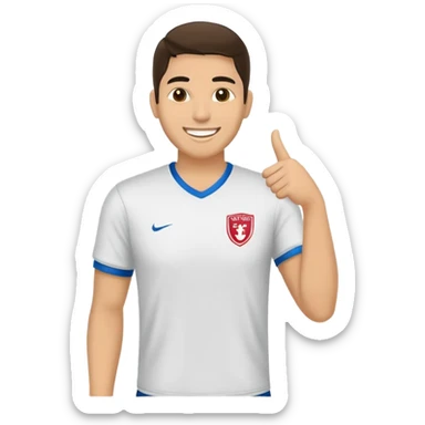 un icono de usuario con camiseta del club universitario de deportes sticker