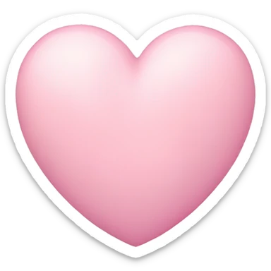 pastel pink heart sticker