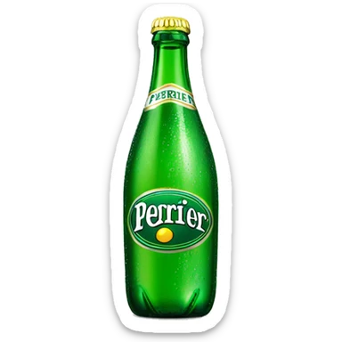Perrier bottle sticker