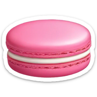 pink macaron sticker