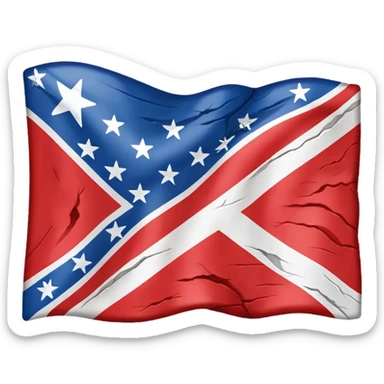 rebel flag sticker