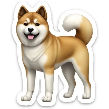 Akita Dog Breed Full Body sticker