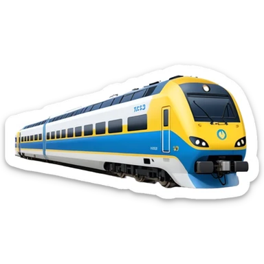 Passenger Train - New Intercity Fleet (Mariyung) (Model Year: 2023) (Iconic Colour: Blue and yellow) sticker