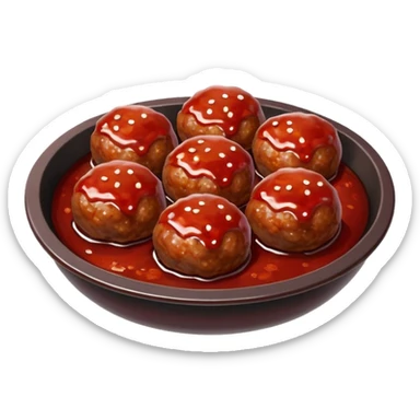barbecue meatball sticker