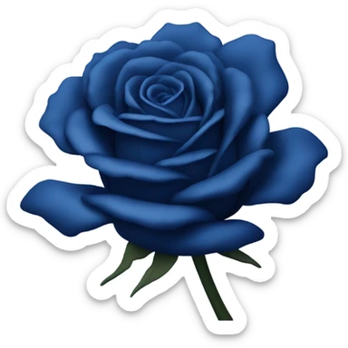 dark azure roses sticker