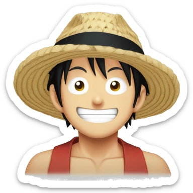 Luffy One Piece Straw Hat sticker