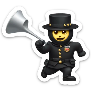 Panthère noir en train de marcher  sticker