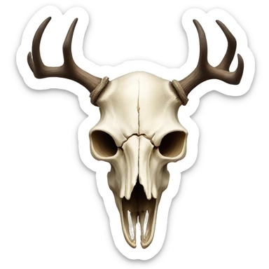 Deer skull sticker