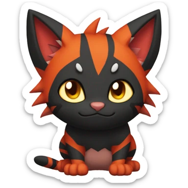 Litten Torracat Incineroar sticker