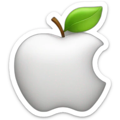 Apple logo White sticker