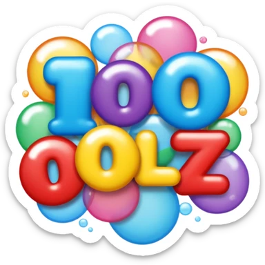 COMIC BOOK TEXT THAT SAYS 10KPLZ sticker