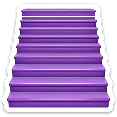 42-foot purple steps in floor map sticker