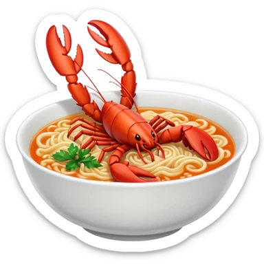 Ramen lobster sticker