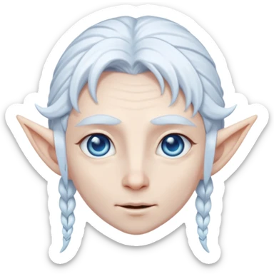 albino ice elf sticker