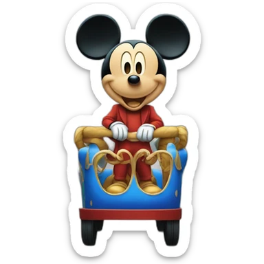 Mickey parade geante sticker