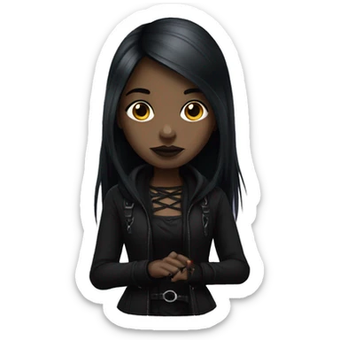 Gothic girl  sticker