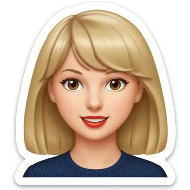 Bangs Taylor Swift  sticker