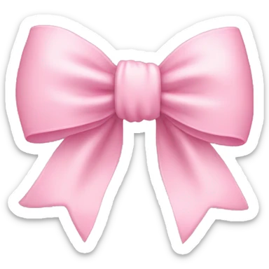 Baby pink bow  sticker