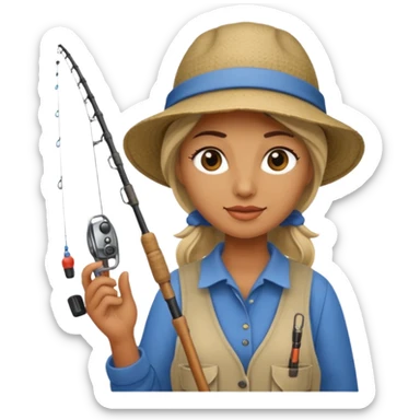 Fisher woman  sticker