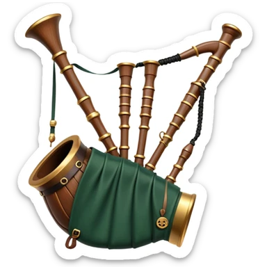 Scottish bagpipes sticker