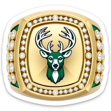 Milwaukee Bucks championship ring sticker
