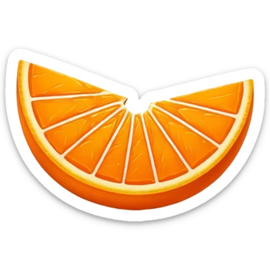 orange wedge sticker