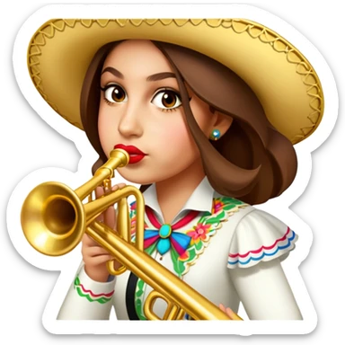 Mariachi Trumpet Player sticker