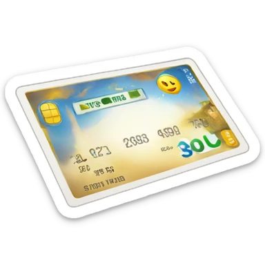 Tarjeta de banco sticker