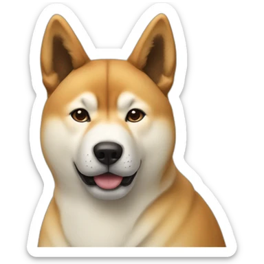 akita-inu man sticker
