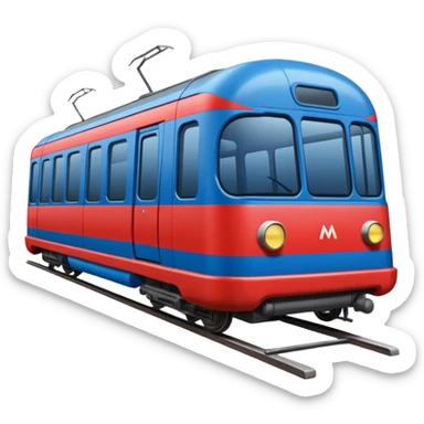 Moscow metro car from the outside sticker