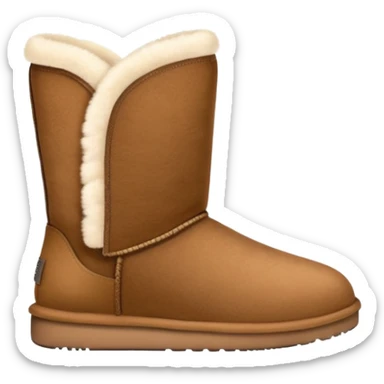Brown uggs with no one wearing them sticker