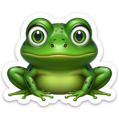 Obama as a frog sticker