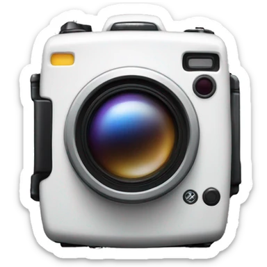 digital camera with a flash sticker