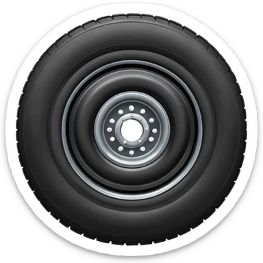 flat semi tire sticker