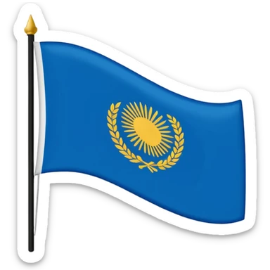 Bandera con tres líneas la de arriba con azul o azul oscuro el del medio blanco y la de abajo negro sticker