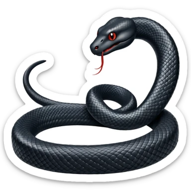 black snake sticker