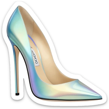 Jimmy choo iridescent high heel pumps sticker