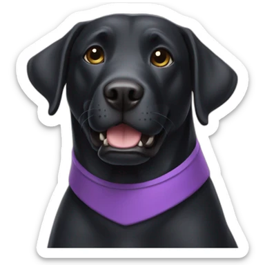 a black labrador in a dino costume sticker