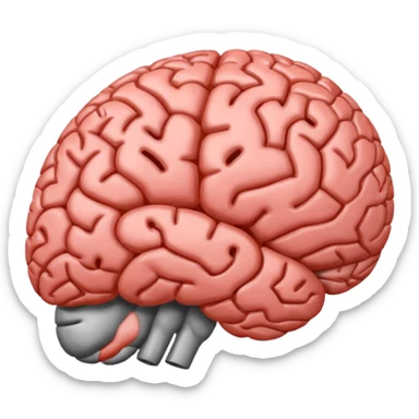 a brain sticker