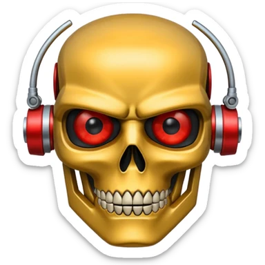 Red eyed Terminator sticker